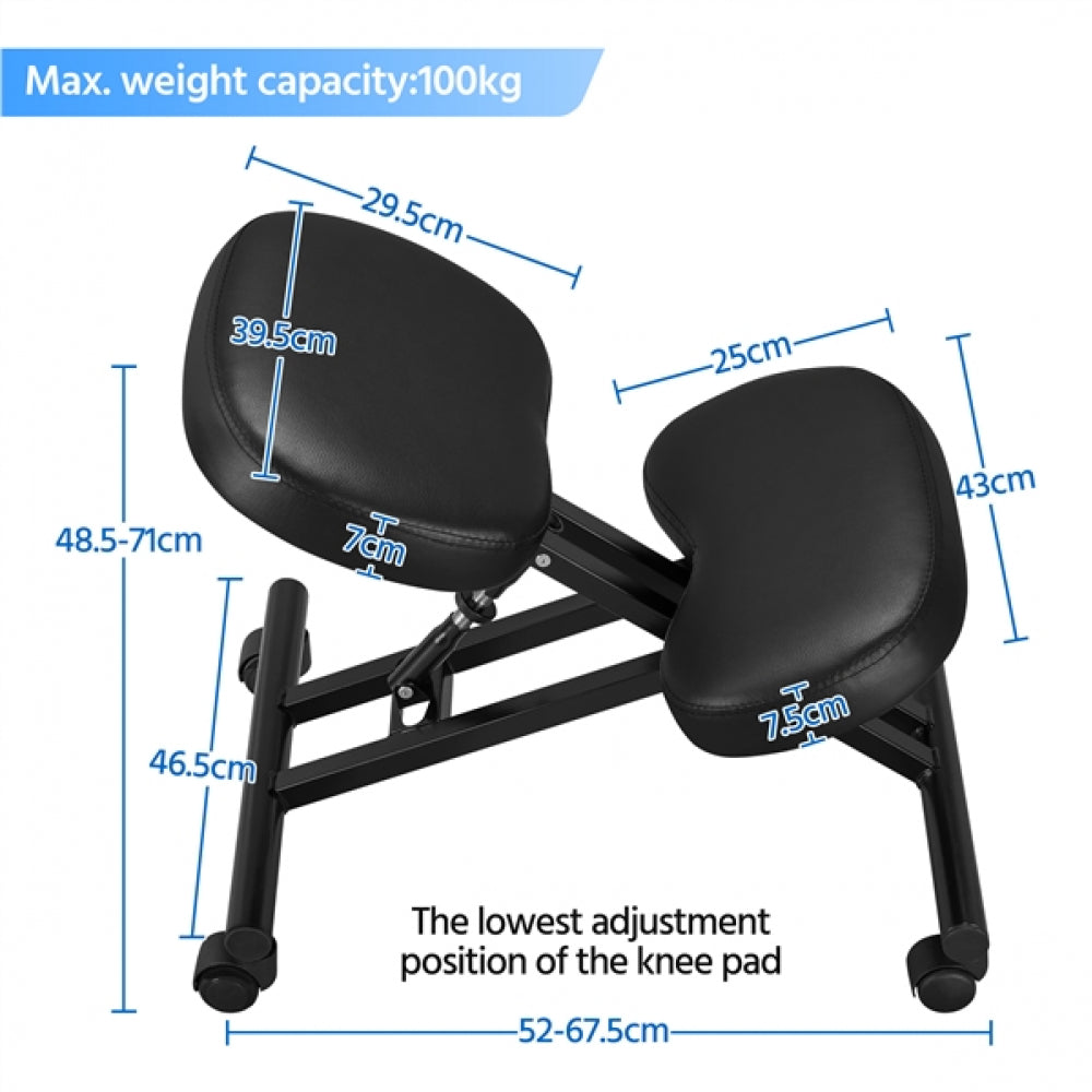 Ergonomic Kneeling Chair Adjustable Knee Stool for Home Office