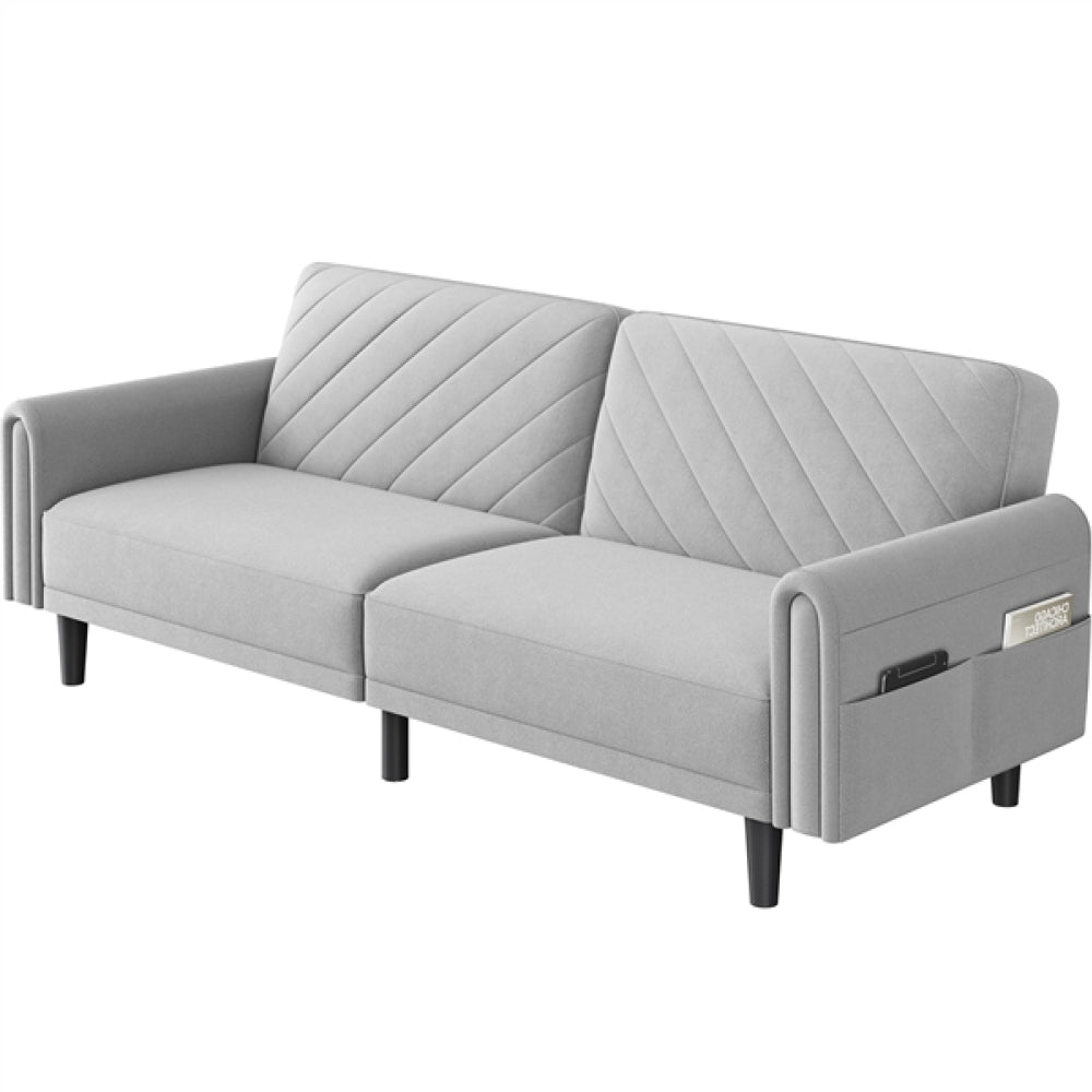 Convertible Sofa Bed Fabric 3-Seater Sofa Bed