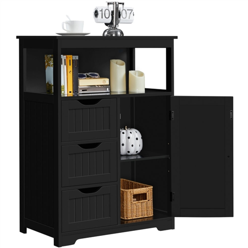 90cm Height Bathroom Floor Cabinet MDF Wooden Storage Organizer