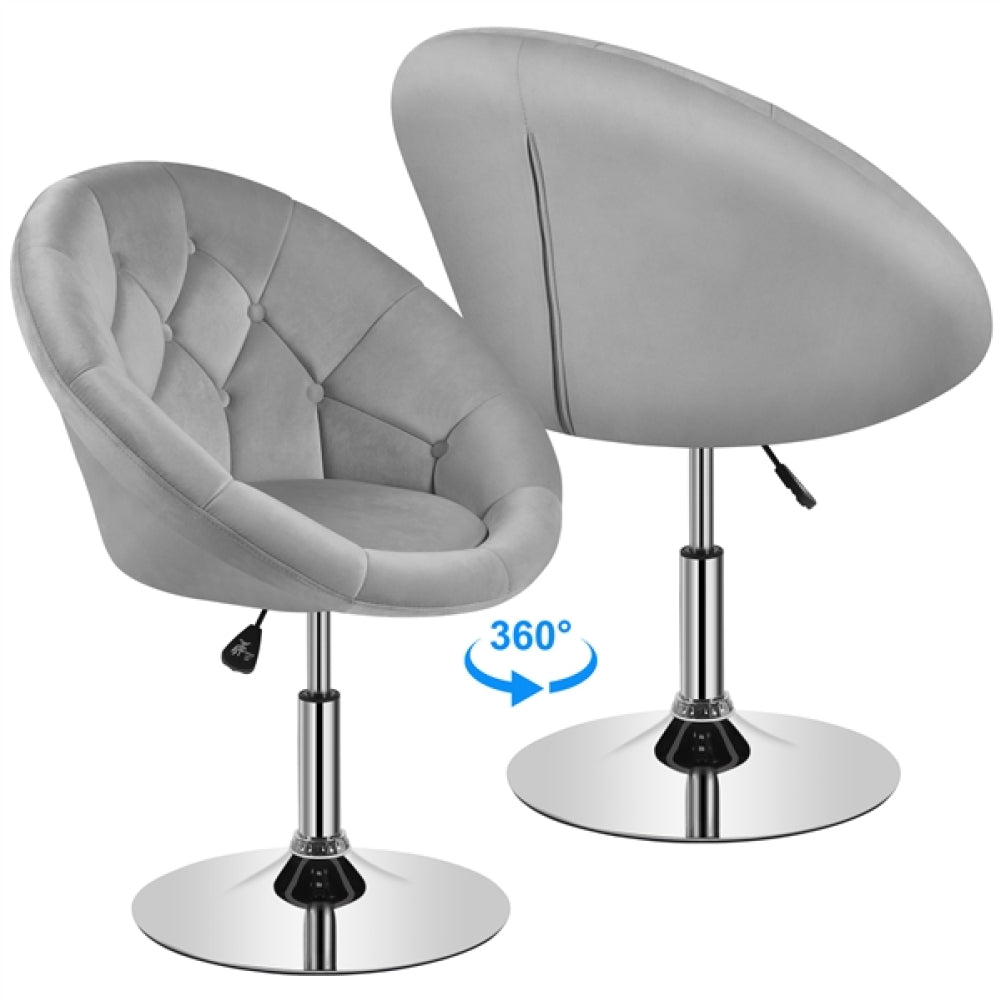 Makeup Vanity Chair Tufted Style Barrel Chair