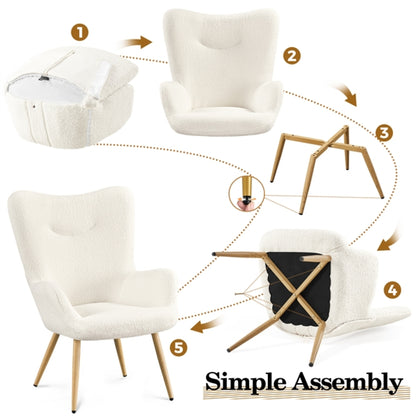 Boucle Accent Chair Armchair