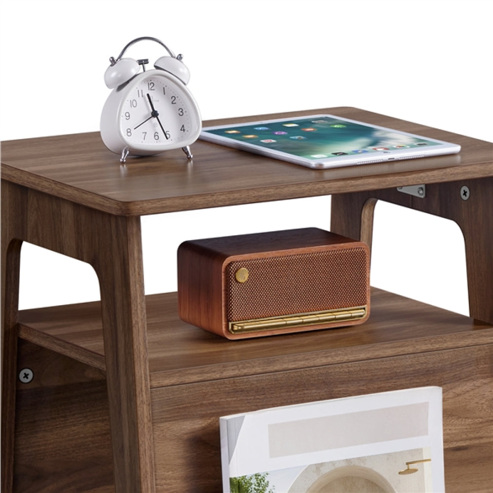 Side Table with Cat House & Scratching Board