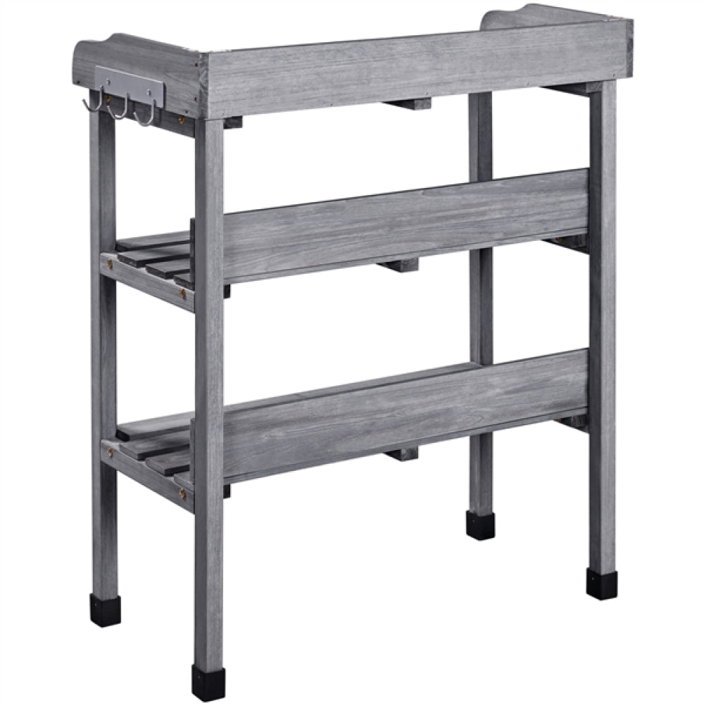 3-layer Outdoor Potting Bench Gardening Table
