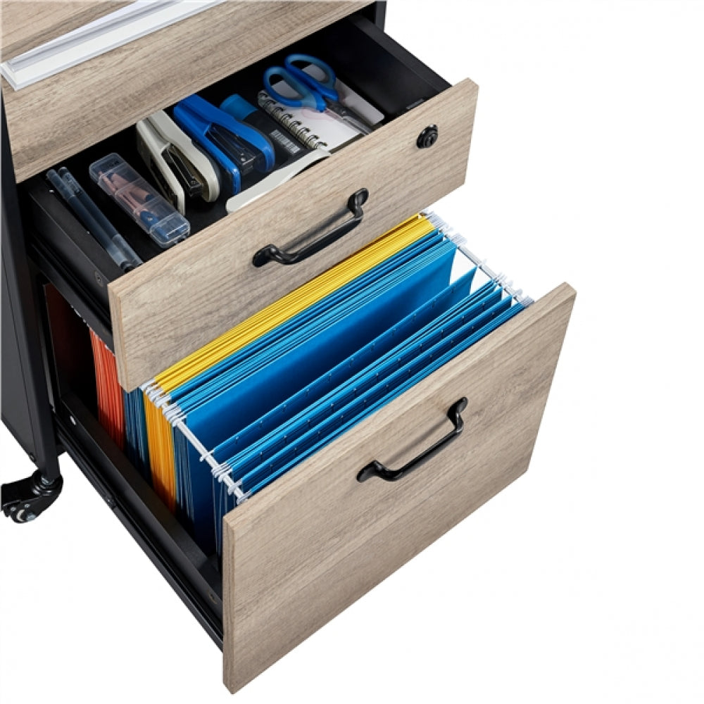 2 Sets Mobile Office File Cabinet