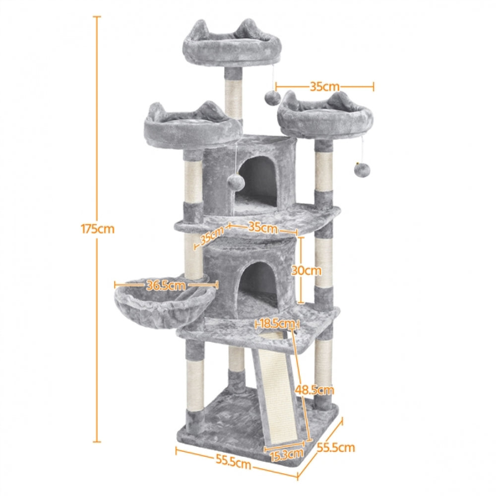 Large Cat Tree Big Cat House Plush Cat Tower