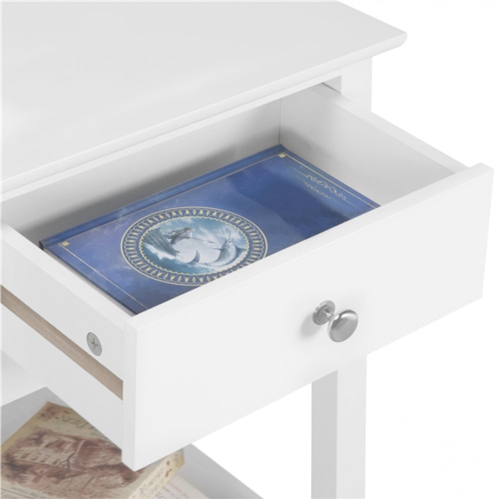 Bedside End Table Storage Cabinet Night Stand with Drawer