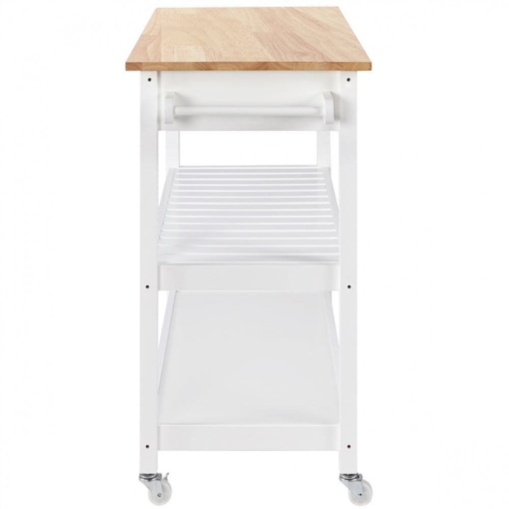Kitchen Island Cart on Wheels 40’’ W Minimalist Kitchen Cart