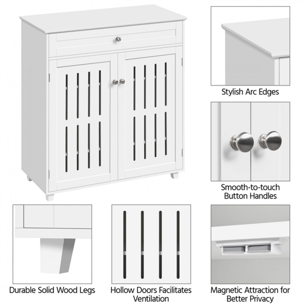4 Tier Shoe Storage Cabinet 1 Drawer Closed Adjustable Shoes Rack