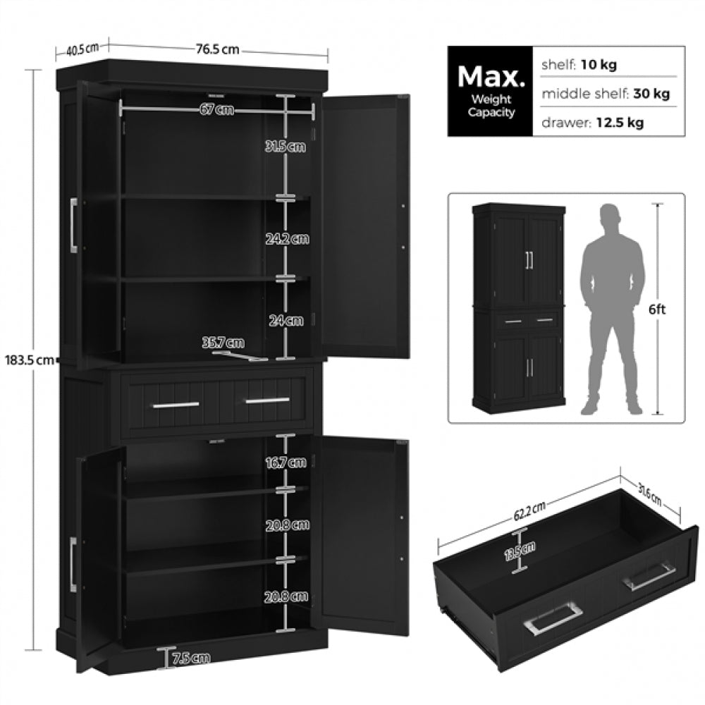 Kitchen Pantry Cabinet Tall Pantry Cupboard