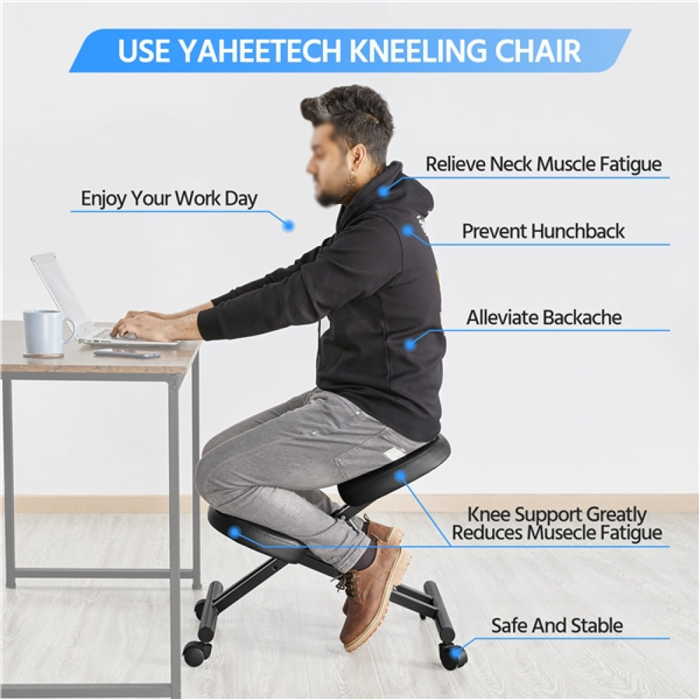 Ergonomic Kneeling Chair Adjustable Knee Stool for Home Office