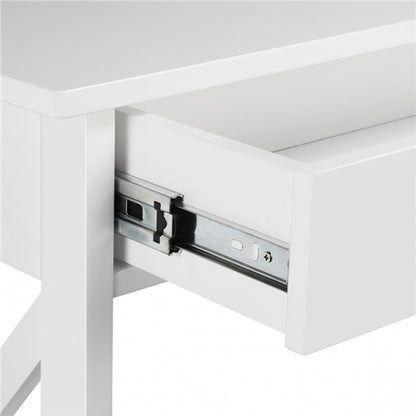 Wooden Console Table with 1 Drawer and 2 Open Shelves