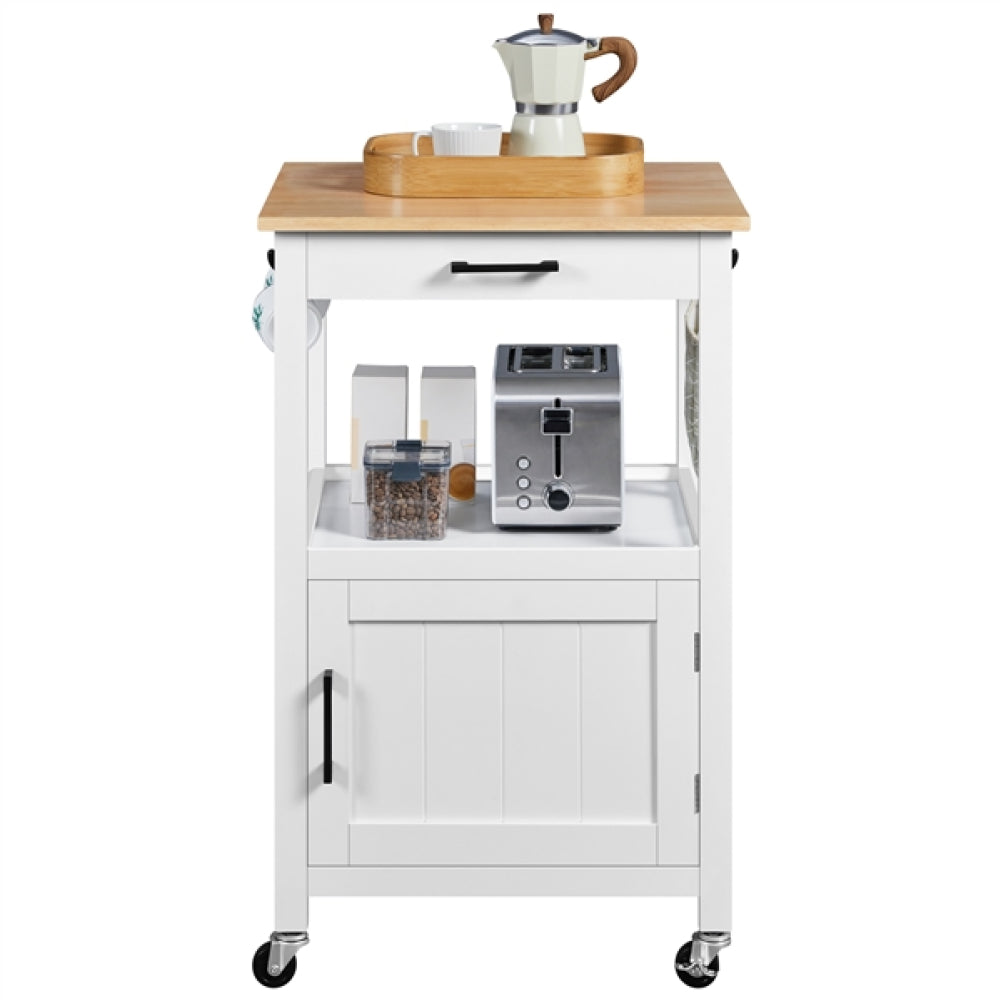 Kitchen Island Cart Storage Rolling Kitchen Cart W/Wheels