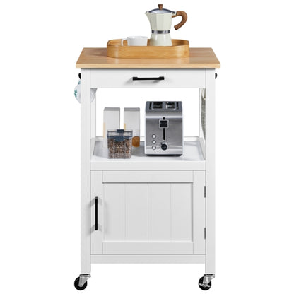Kitchen Island Cart Storage Rolling Kitchen Cart W/Wheels