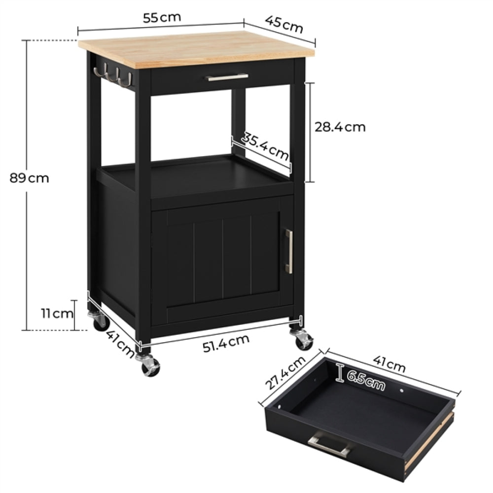 Rolling Kitchen Cart Kitchen Trolley  for Dining Room