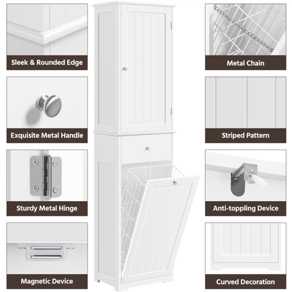 Laundry Hamper with Shelves