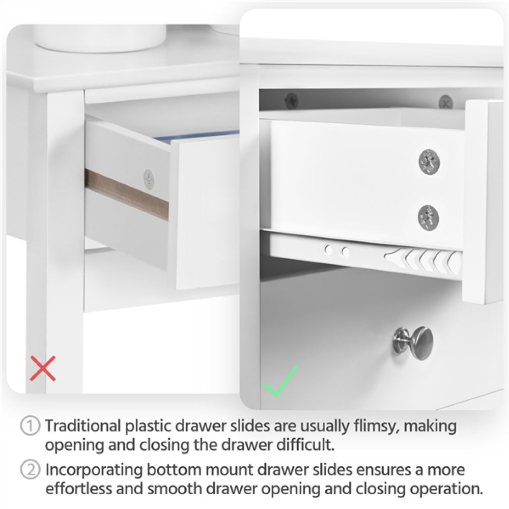 70cm Tall Bedside Table End Table Nightstand Side Table