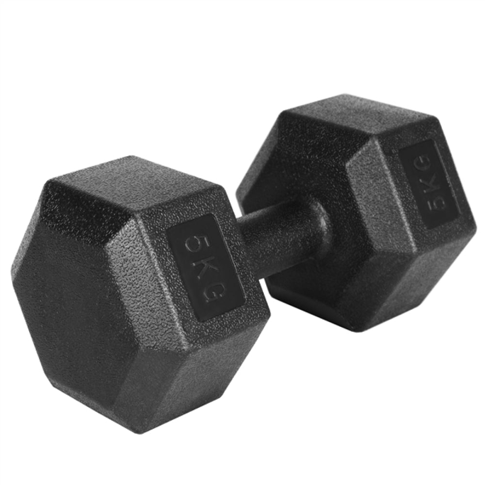 2x5kg Hex Dumbbells Set
