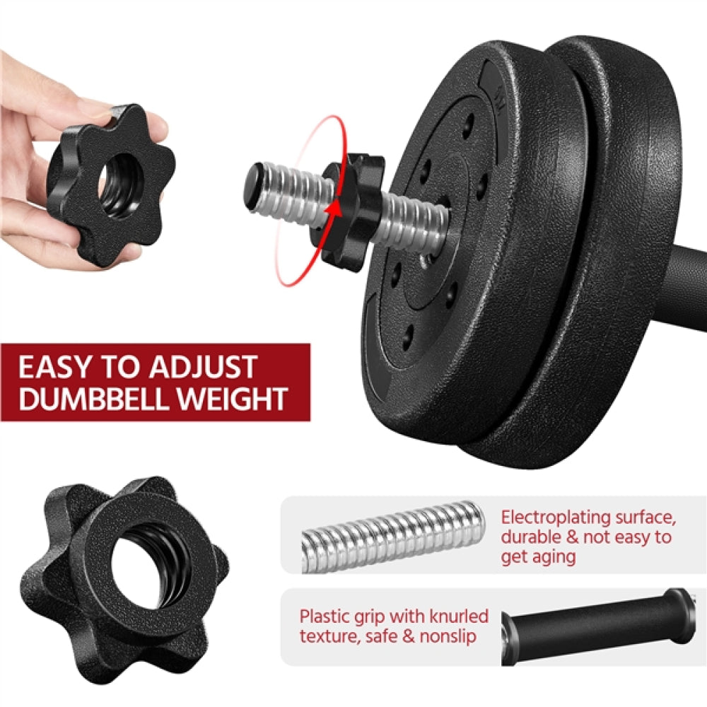 15kg/33lb Adjustable Dumbbell Weight Set