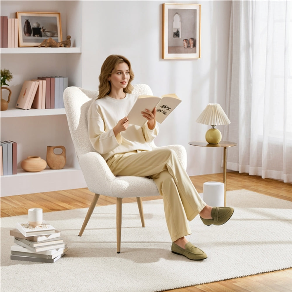 Boucle Accent Chair Armchair