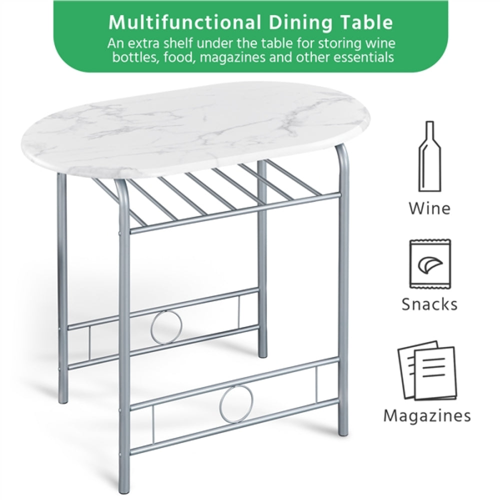Modern Dining Set 1X Table + 2 Chairs