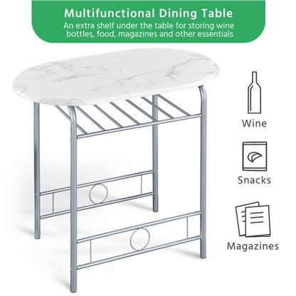 Modern Dining Set 1X Table + 2 Chairs
