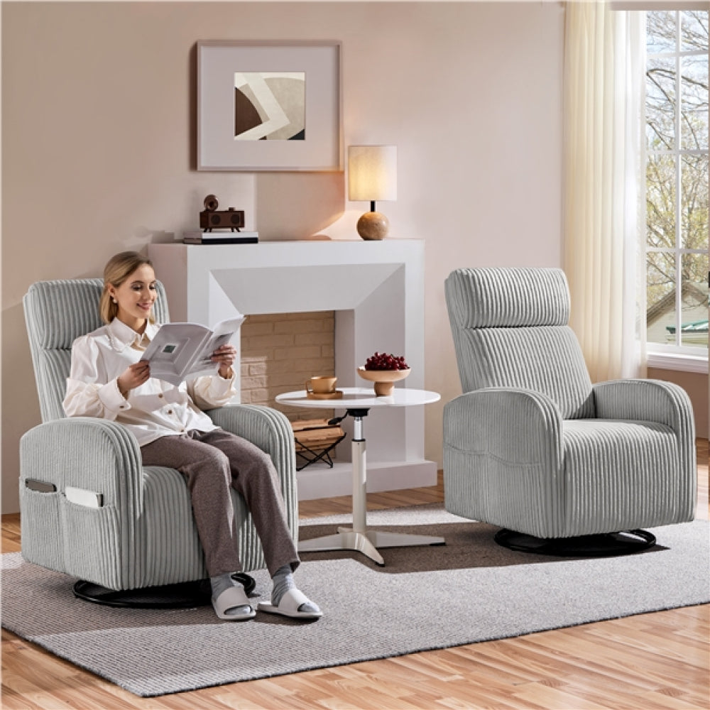 360-Degree Swiveling Nursing Glider Chair Rocking Chair