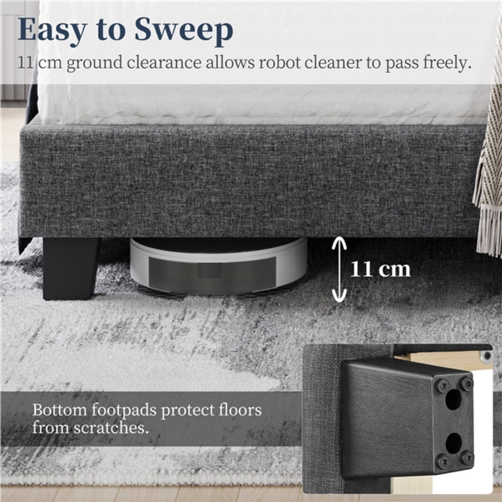 Queen Size Upholstered Bed Frame