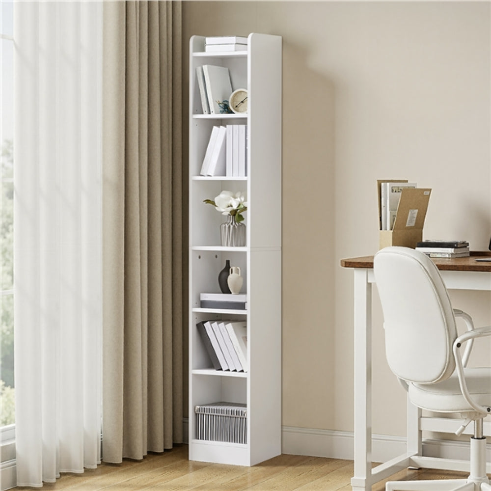 7-layer Narrow Open Shelf Bookshelf