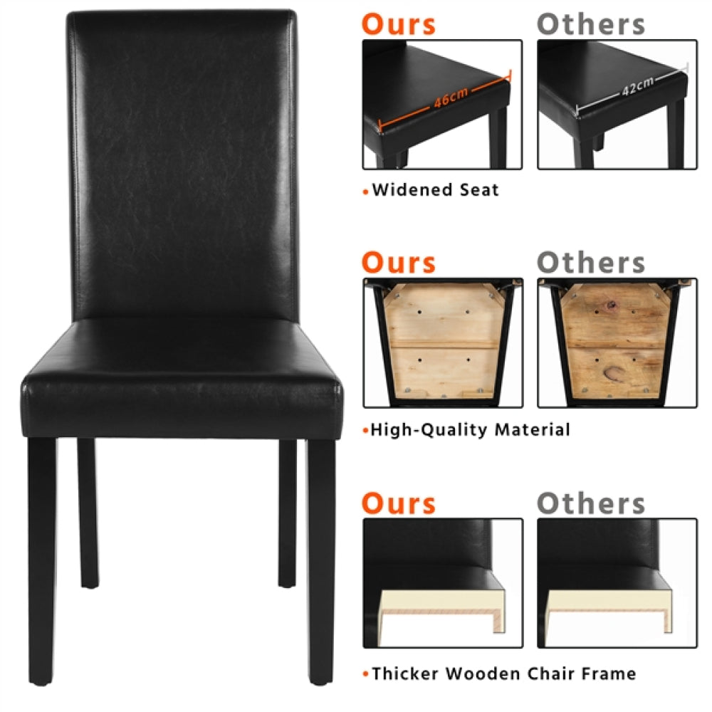 6pcs Faux Leather Dining Chair