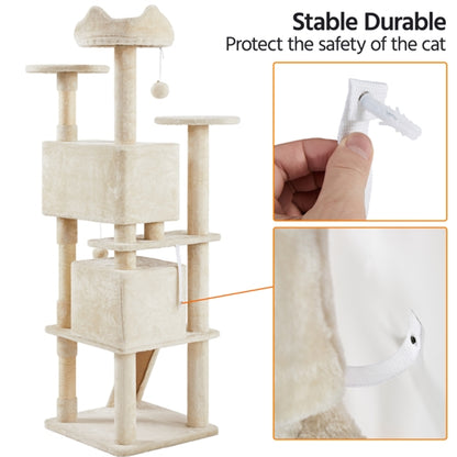 Cat Tree Cat Tower w/ Condos & Dangling Balls & Scratching Posts & Platforms