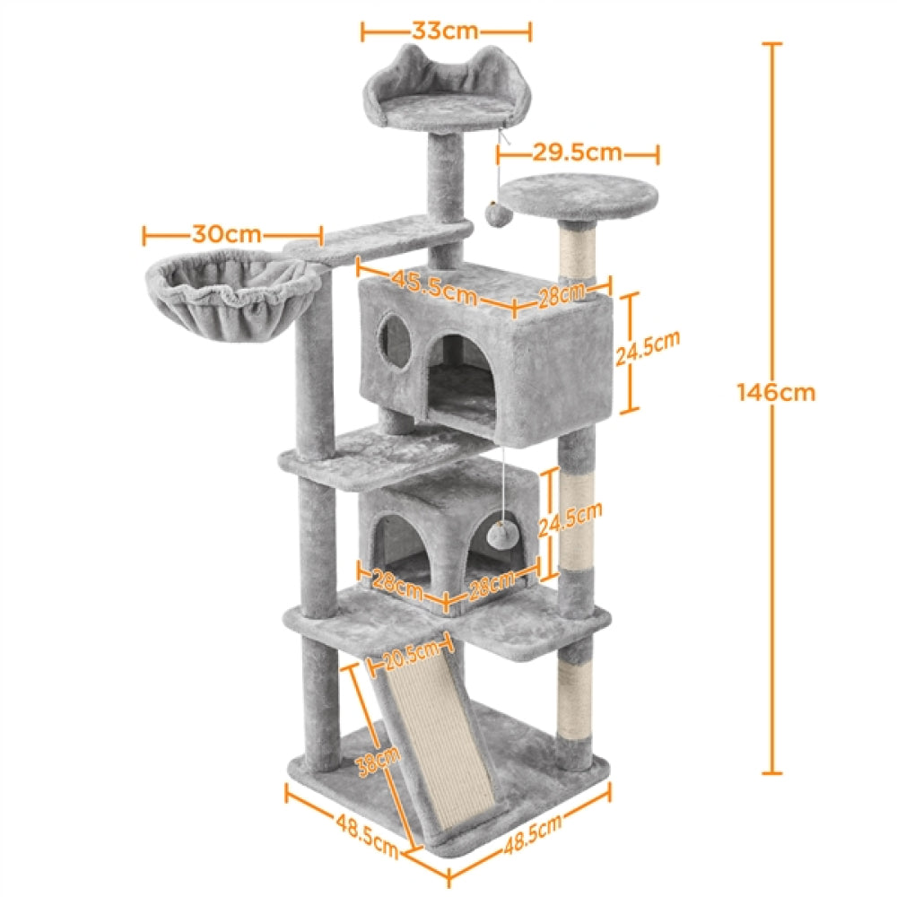 146cm Height Cat Tree Condo Kitten Tree Tower
