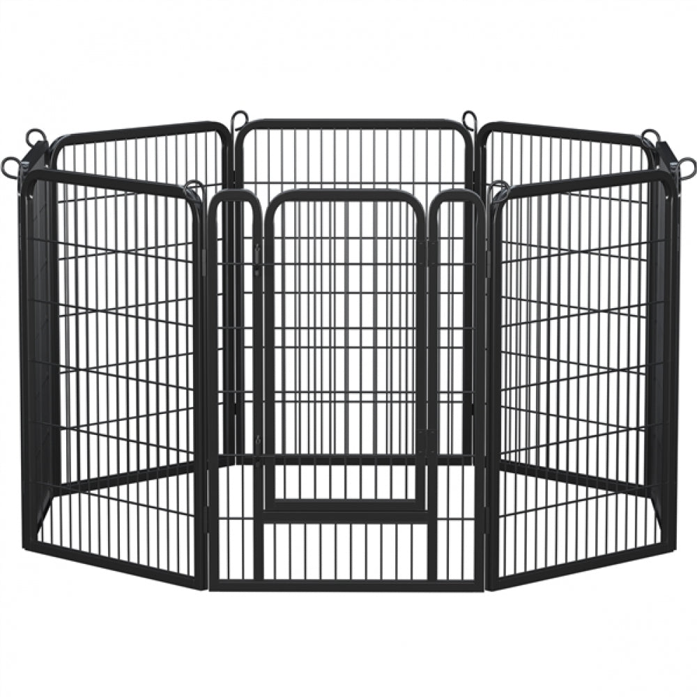 8 Panels Dog Playpen 100cm Tall Dog Pen Dog Fence