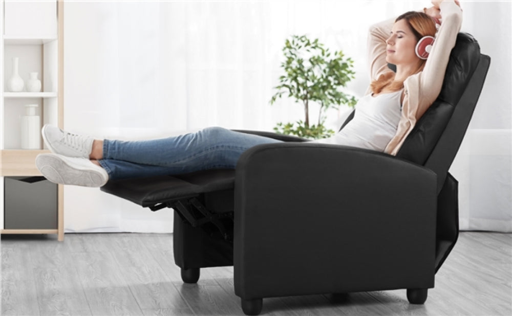 1 pair PU Leather Recliner Chairs Armchair