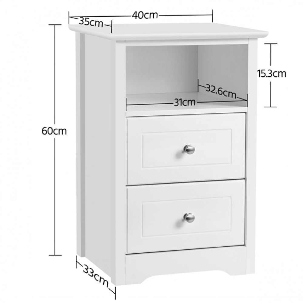 1 Pair Side Table Bedside Tables End Table Nightstand