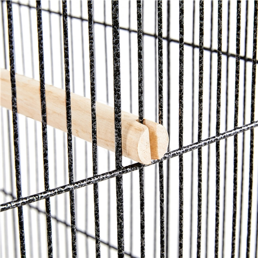 40-Inch H Wrought Iron Bird Cage with Rolling Stand