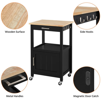 Rolling Kitchen Cart Kitchen Trolley  for Dining Room