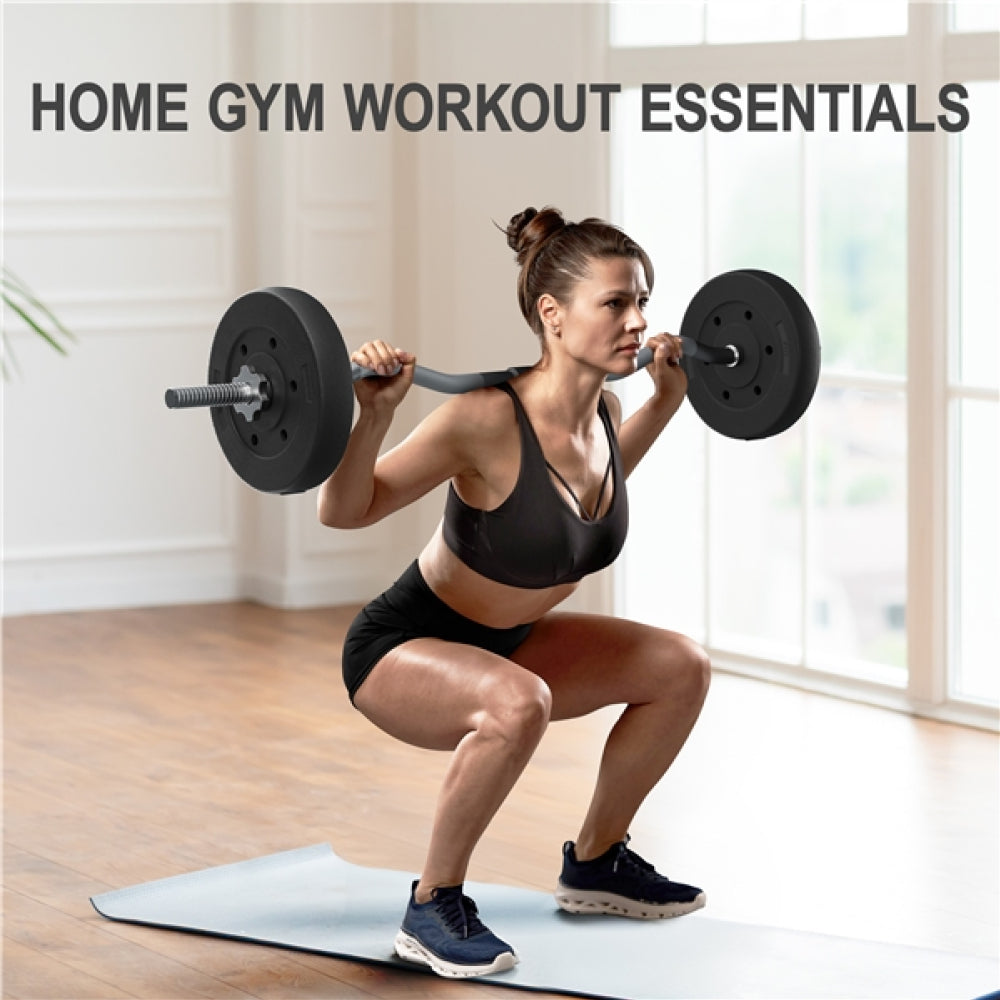 20KG Home Gym Adjustable Weightlifting Set Barbell Weight Set