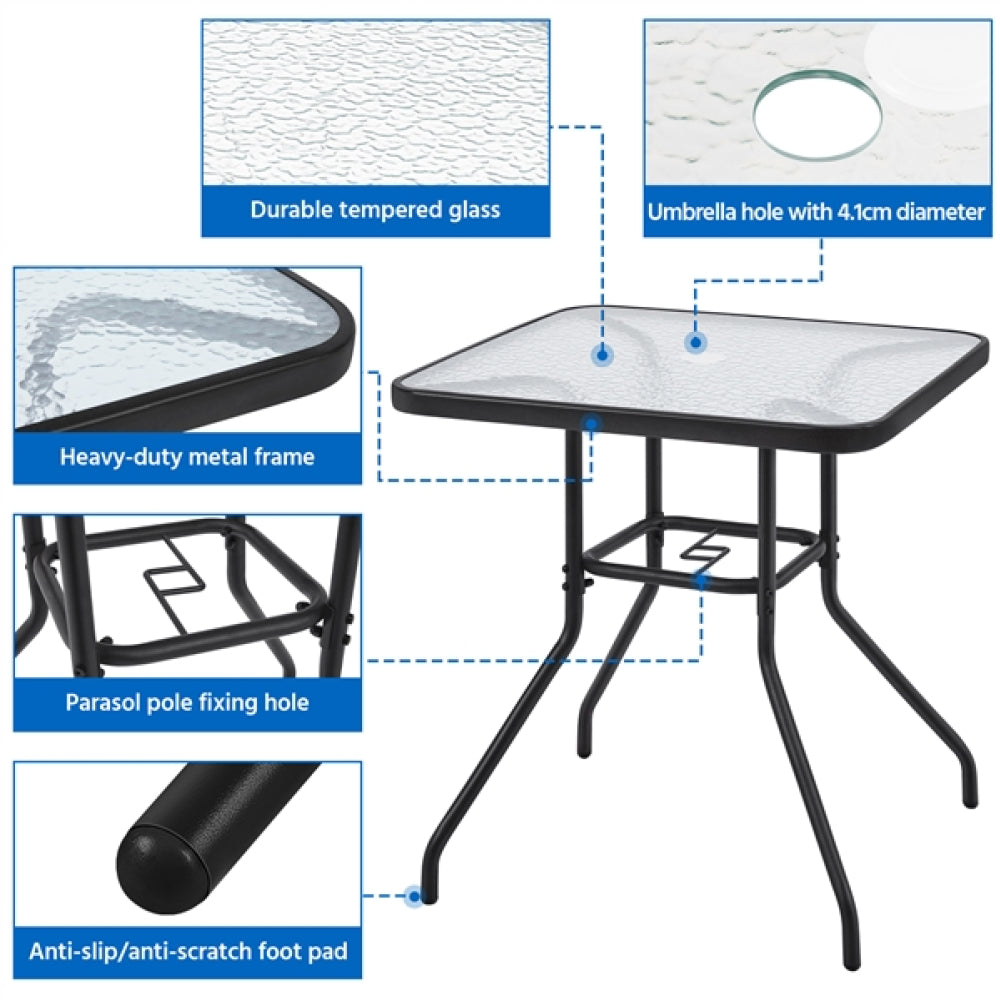 Outdoor Coffee Table Patio Square Bistro Table