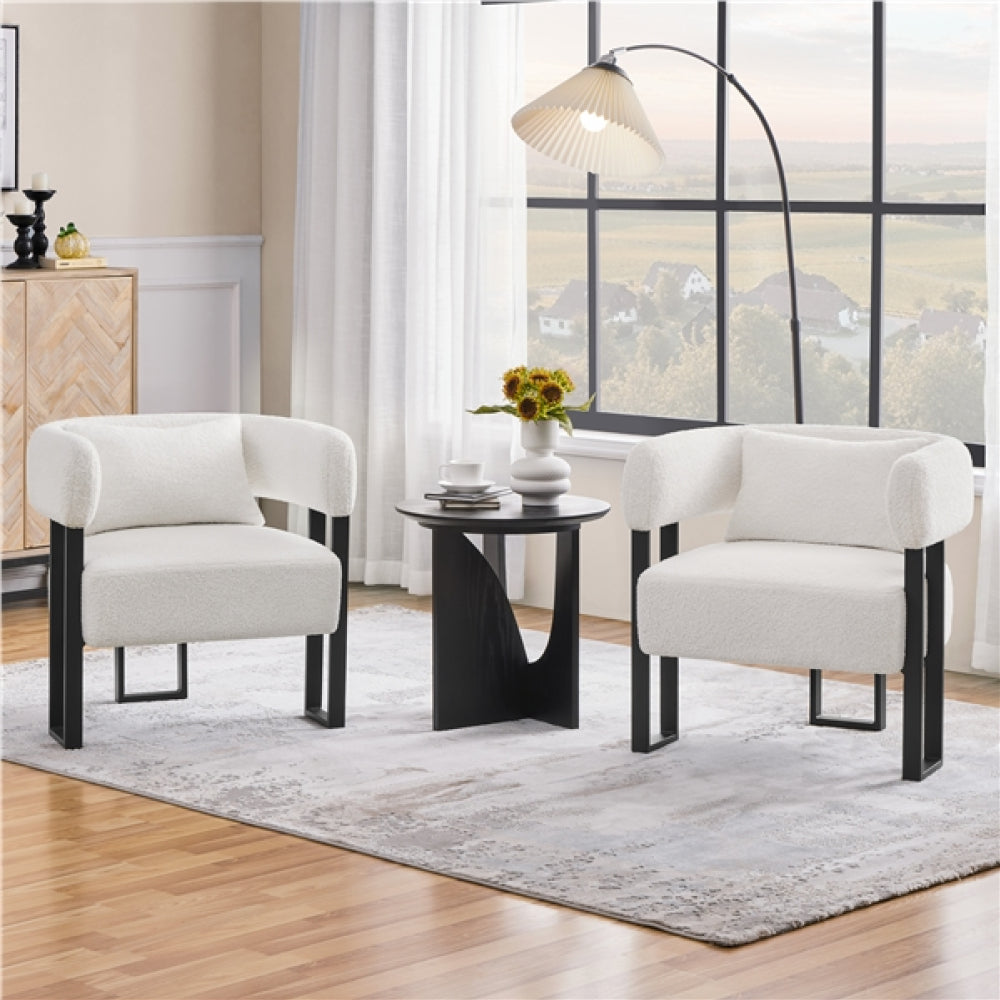 2pcs Accent Chair Armchair