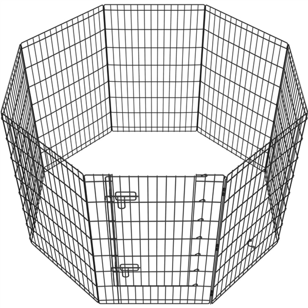 8 Panel Foldable Metal Dog Exercise Pen
