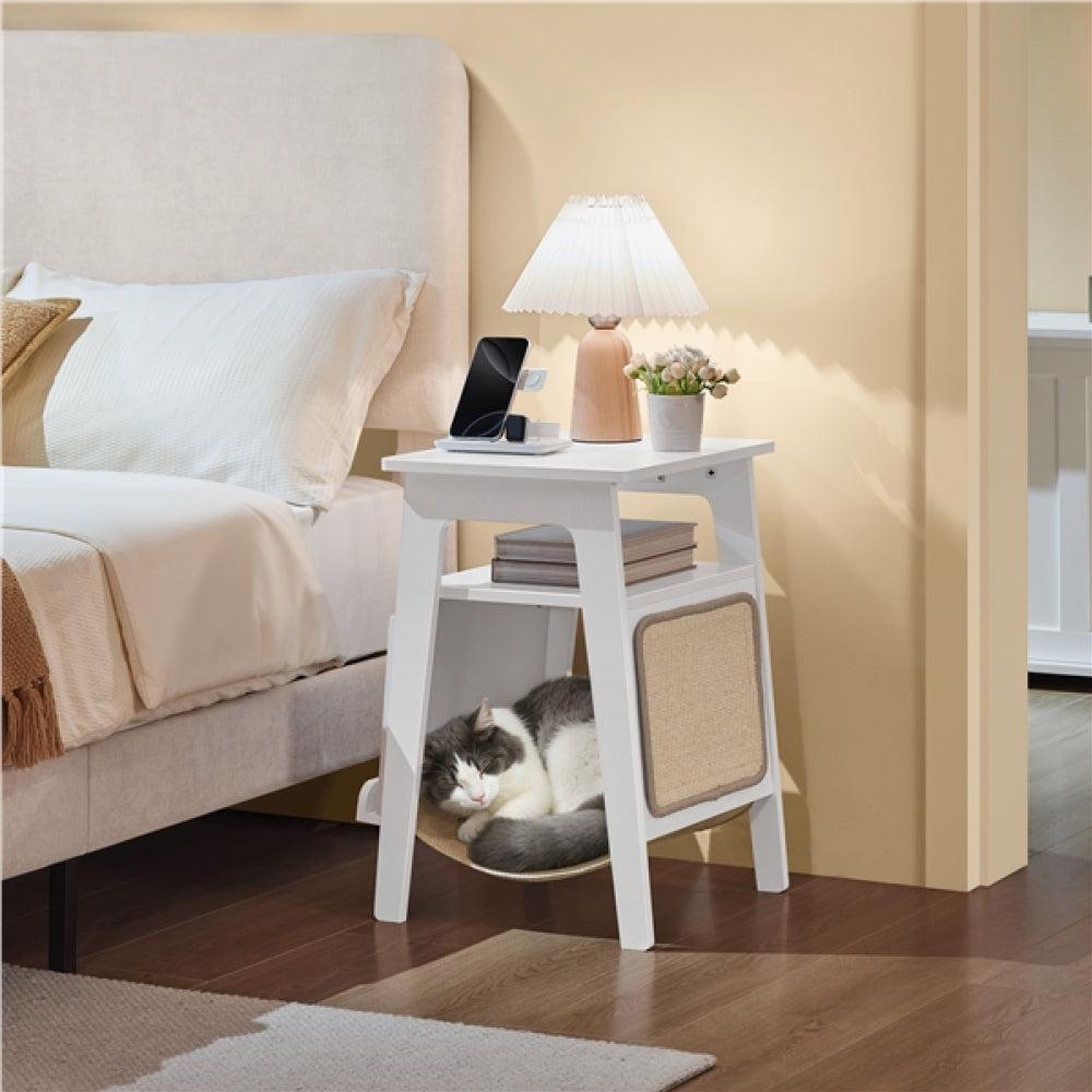 End Table with Cat Bed Side Table