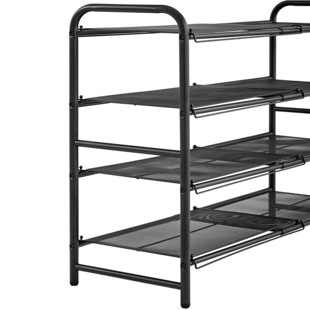 4-Tier Expandable Iron Shoe Rack