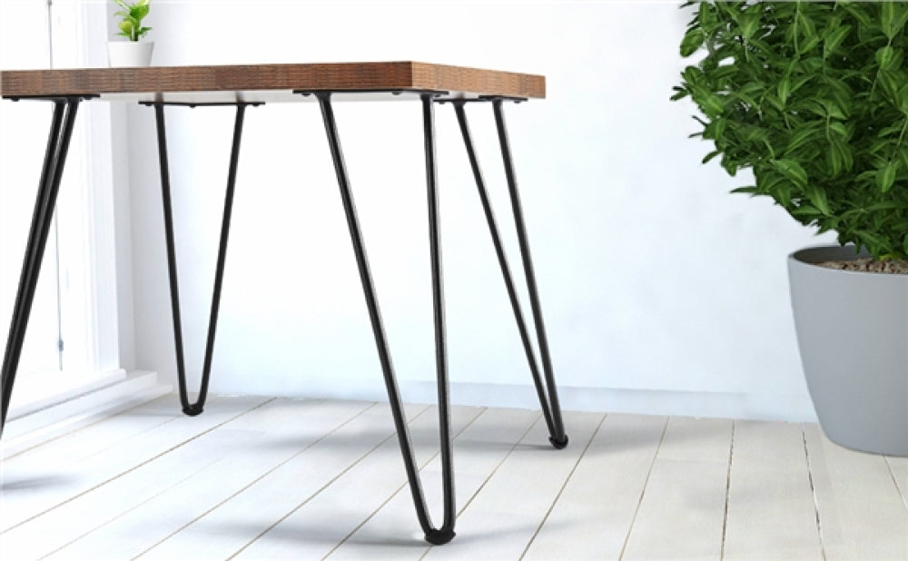 4PCS 16 Inch Solid Hairpin Coffee Table Legs 3-Rods