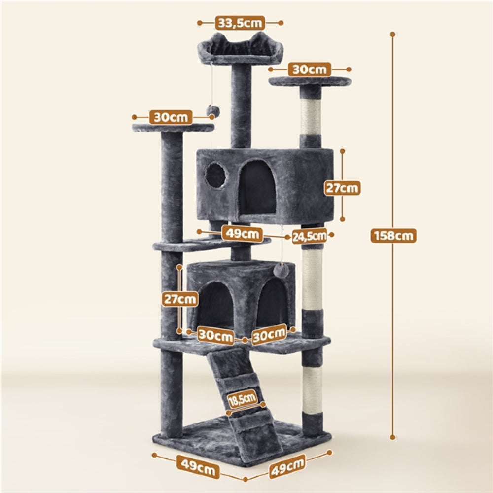 158cm 158cm Tall Cat Tree Condo Kitten Tree Tower