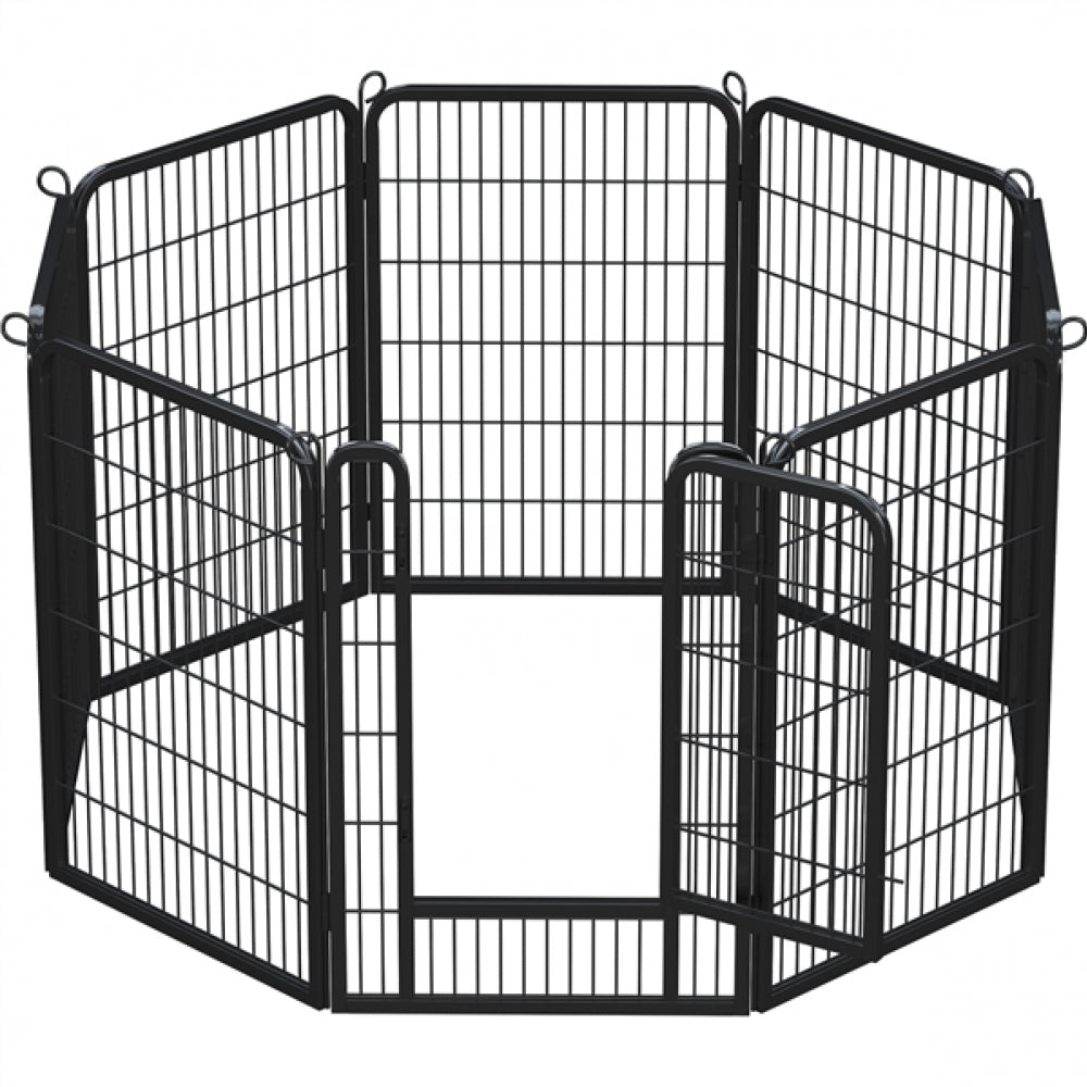 8 Panels Dog Playpen 100cm Tall Dog Pen Dog Fence