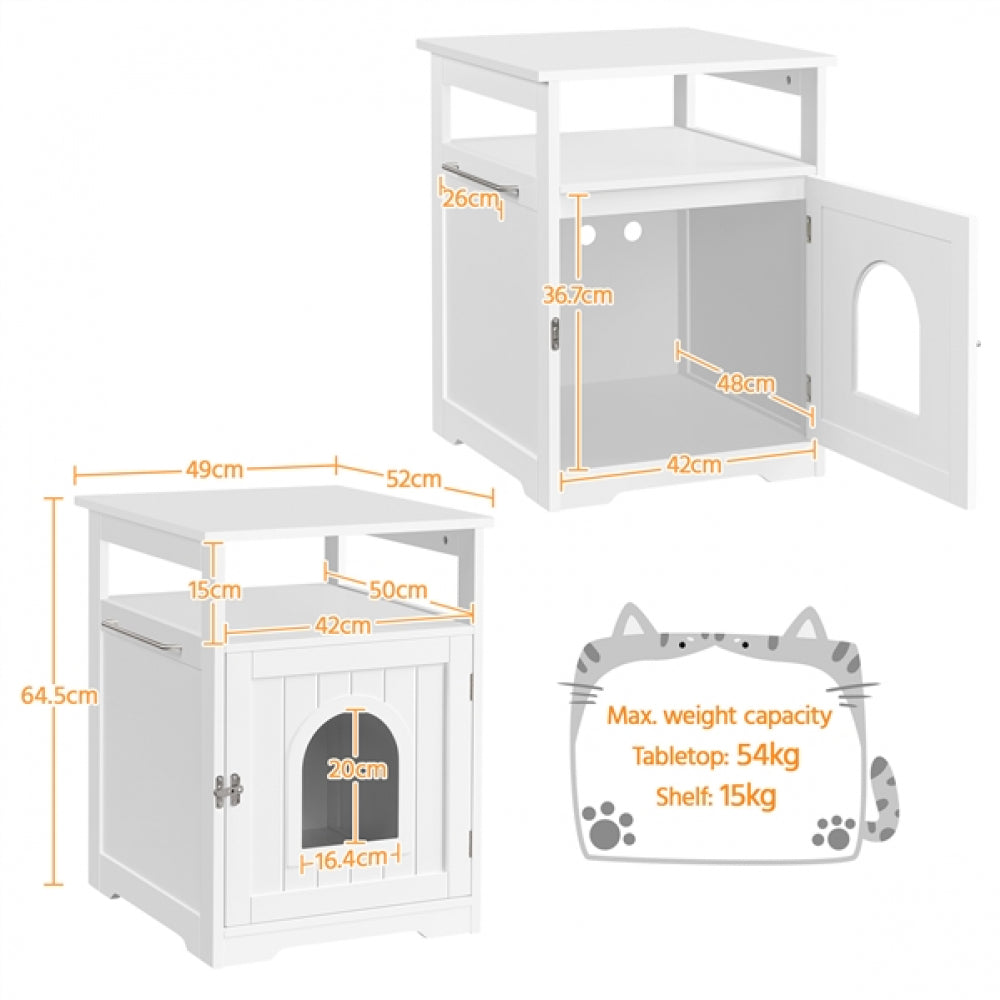 End Table for Pet House Pet Crate Indoor Cat Litter Box