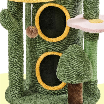 Oasis-Themed Cat Tree Cat Tower