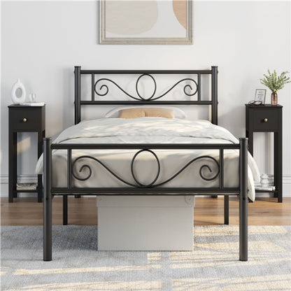 Slim Bedside Tables Set of 2 End Tables With Storage Drawers