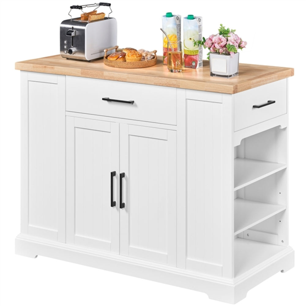 Rolling Kitchen Island Trolley Modern Storage Cabinet