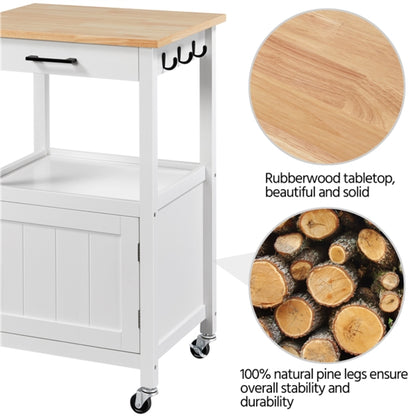 Kitchen Island Cart Storage Rolling Kitchen Cart W/Wheels